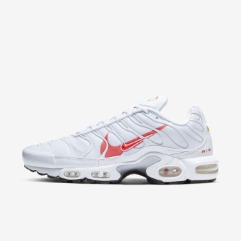 Nike Air Max Plus - Férfi Utcai Cipő - Fehér/Platina/Fekete/Narancssárga